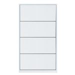 Παπουτσοθήκη ArteLibre DORIT Λευκό Μοριοσανίδα/Μελαμίνη 73x24x148cm