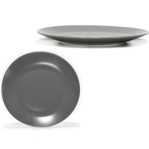 Πιάτο Γκρι Πορσελάνη Φ26cm