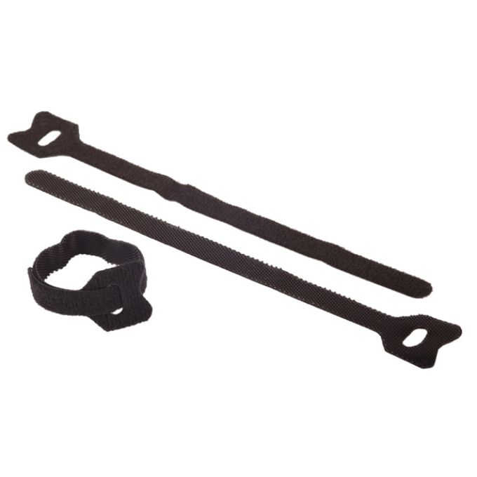 Δεματικό Hook+Loop Μαύρο 15cm 8mm 6Τμχ