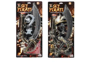 Παιχνίδι Σετ Πειρατή Πολύχρωμο Πλαστικό 3Τμχ Σε 2 Συνδυασμούς Για 3+ Ετών
