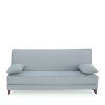 Καναπές Κρεβάτι Τριθέσιος ArteLibre LEO Ανοιχτό Γκρι 190x84x86cm