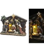 Χριστουγεννιάτικη Φάτνη Με Φως 25cm