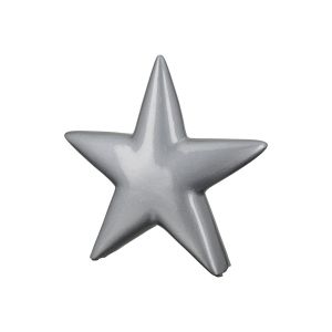 Διακοσμητικό Αντικείμενο Αστέρι Κεραμικό Ασημί 6x30x30cm