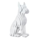 Figure Dog Synthetic Resin White 8X12X22Cm 8X12X22Cm