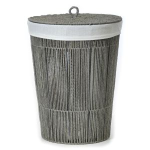 Καλάθι Απλύτων Γκρι Φ42x54cm