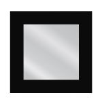 Καθρέπτης Τοίχου ArteLibre AAINA Μαύρο Μοριοσανίδα/Γυαλί 90x90cm