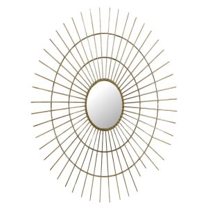 Καθρέπτης ArteLibre Χρυσό Μέταλλο 77x3x77cm