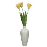 Βάζο ArteLibre Λευκό Πέτρα 18x18x30cm