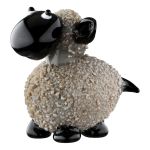 Φιγούρα Πρόβατο 'Beppo' Γυαλί Γκρι/Λευκό 2Τμχ 2.1x2.8x2cm