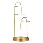 Σταντ κοσμήματος Μεταλλικό Χρυσό Χρώμα 13X13X31Cm 13X13X31Cm