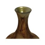 Βάζο ArteLibre Καφέ Ανακυκλωμένο Γυαλί 40x40x65cm