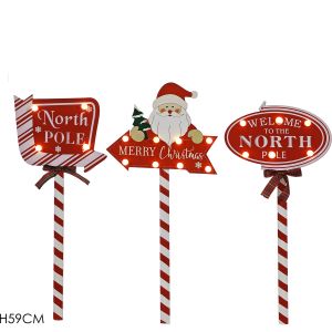 Φωτιζόμενη Χριστουγεννιάτικη Διακόσμηση 59cm Σε 3 Σχέδια