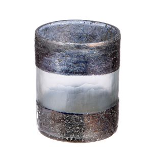 Φωτιστικό Κυκλικό 'Ramon' Γυαλί Καφέ 9x7cm