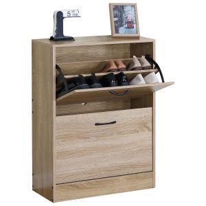 Παπουτσοθήκη ArteLibre BRANTLEY Δρυς Μοριοσανίδα 60x24x81cm