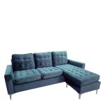 Καναπές Γωνιακός ArteLibre BLAZE Αναστρέψιμος Γκρι Ύφασμα 190x128x82cm