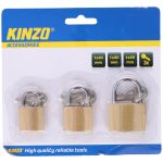 Σετ Λουκέτα 3Τμχ 3 Μεγέθη KINZO