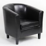 Πολυθρόνα ArteLibre FIORELLA Καφέ PU 73x69x75cm