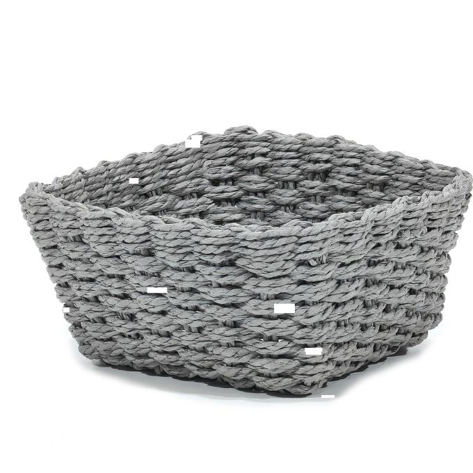Καλάθι Τετράγωνο Γκρι 20x20x10cm