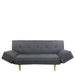 Καναπές Κρεβάτι Τριθέσιος ArteLibre NEREIDA Γκρι Ύφασμα 180x90x80cm