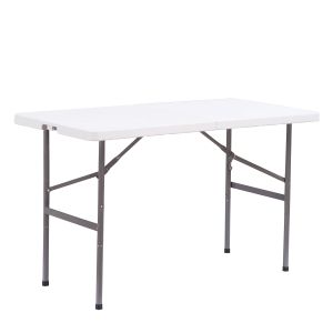 Τραπέζι Catering ArteLibre LIME Πτυσσόμενο (Βαλίτσα) Λευκό/Γκρι HDPE/Μέταλλο 120x60x74cm