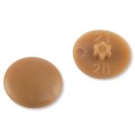 Καπάκι Βίδας 5-6 Πλαστικό Σκούρο Μπεζ TX25