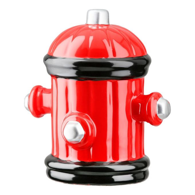 Διακοσμητικό Κουμπαράς Κρουνός ArteLibre Κόκκινο/Μαύρο Κεραμικό 15x12x16cm