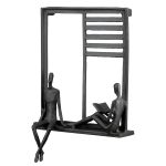 Ανάγλυφο τοίχου Ορθογώνιο Μεταλλικό Σκούρο Καφέ 17X9X25Cm 17X9X25Cm