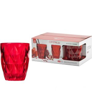 Χριστουγεννιάτικο Σετ Ποτήρια 30cl Κόκκινο 6Τμχ