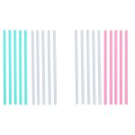 Επαναχρησιμοποιούμενα Καλαμάκια 10Τμχ Πολύχρωμα ALPINA