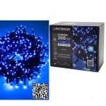 300 LED Εσωτ. & Εξωτ. Χώρου Με 8 Προγράμματα Και Μετασχηματιστή Μπλε Φως Πράσινο Καλώδιο Μη Επεκτεινόμενο IP44 31V 14m