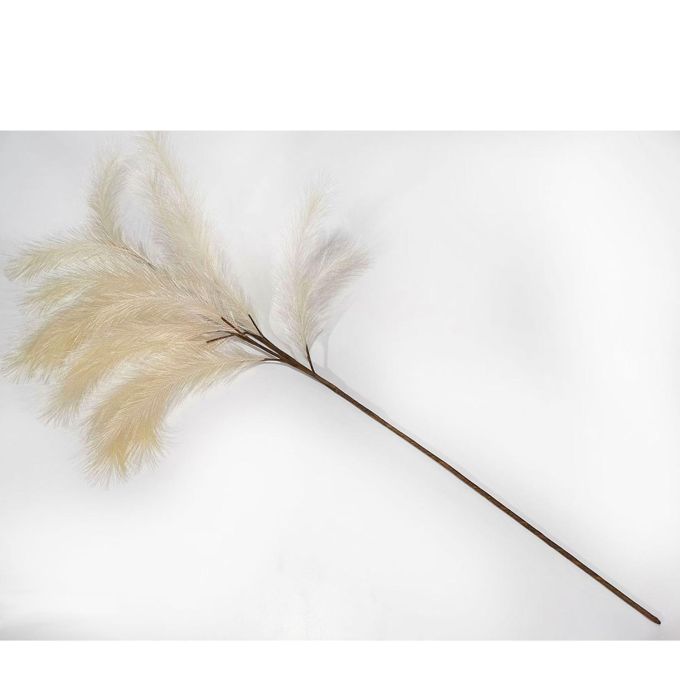 Κλαδί Με Τεχνητό Φτερό Ιβουάρ 115cm