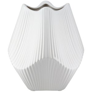 Βάζο Κεραμικό Λευκό 15Χ15Χ18εκ 15Χ15Χ18εκ