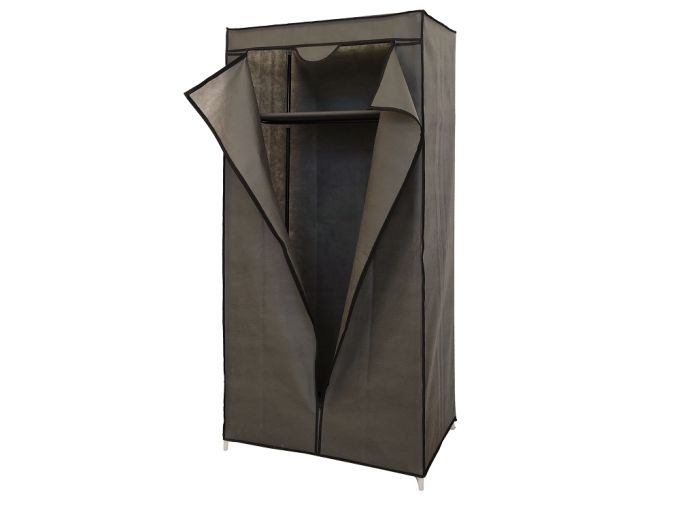 Ντουλάπα Ρούχων Taupe Ύφασμα 75x45x160cm