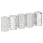 Καπάκια Βαλβίδων Ασημί Αλουμίνιο DUNLOP 5Τμχ