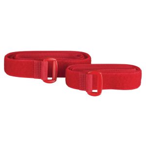 Ζώνη Hook+Loop Κόκκινο 60cmx20mm 2Τμχ