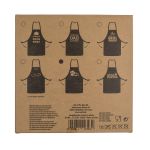 Ποδιά Κουζίνας ‘Cook & Grill’ Μαύρο Βαμβακερό 80x60cm Σε 6 Σχέδια