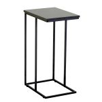 Βοηθητικό Τραπεζάκι ArteLibre TRENTON Μαύρο Μάρμαρο Μοριοσανίδα/Μέταλλο 40x30x66cm