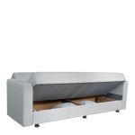 Καναπές Κρεβάτι ArteLibre AMETHYST Τριθέσιος Ανοιχτό Γκρι 214x78x78cm