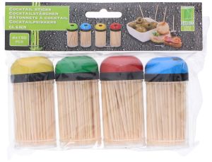 Οδοντογλυφίδες Cocktail 6.5cm 4x150τμχ