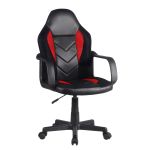 Καρέκλα Γραφείου ArteLibre NIOBH Μαύρο/Κόκκινο PVC 54x59x92-104cm