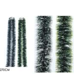 Χριστουγεννιάτικη Γιρλάντα Σκούρο Πράσινο 2.7m Σε 2 Σχέδια
