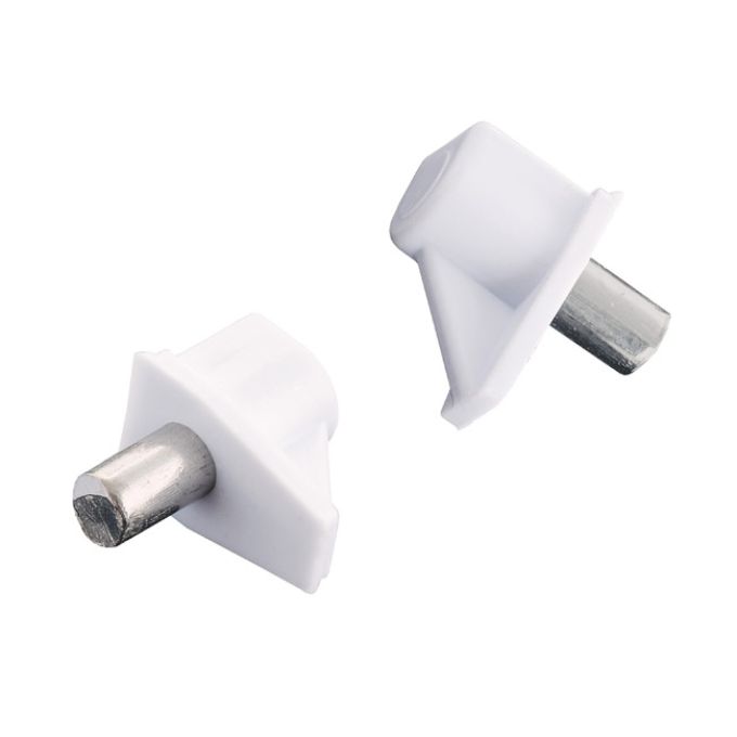 Στήριγμα Ραφιού Φ5mm Λευκό Πλαστικό 6281325