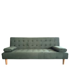 Καναπές Κρεβάτι Τριθέσιος ArteLibre ELFREDA Πράσινο Ύφασμα 188x83x83cm