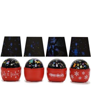 Χριστουγεννιάτικος Προβολέας LED Με Φως Και Μουσική Φ11cm 13cm Σε 4 Σχέδια
