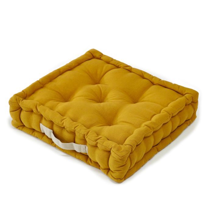 Μαξιλάρι Καθίσματος Μουσταρδί 45x45x10cm