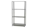Ραφιέρα Βαρεώς Τύπου Ασημί Μέταλλο 30x75x145cm