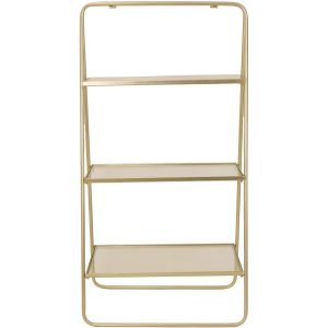 Ραφιέρα ArteLibre Χρυσό Μέταλλο 57x37x110cm