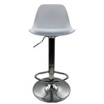 Σκαμπό Bar ArteLibre AMADA Λευκό/Χρώμιο PP/Μέταλλο 41x40x79-89cm