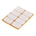 Τσοχάκια Συνθετικά Αυτoκόλλητα Λεία Δάπεδα Λευκό 22x36mm 8Τμχ