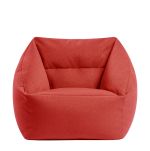 Πουφ Πολυθρόνα ArteLibre MAZIA Κόκκινο Ύφασμα 64x64x66.5cm
